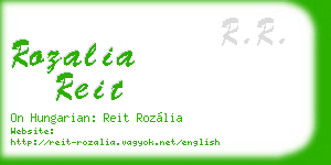 rozalia reit business card